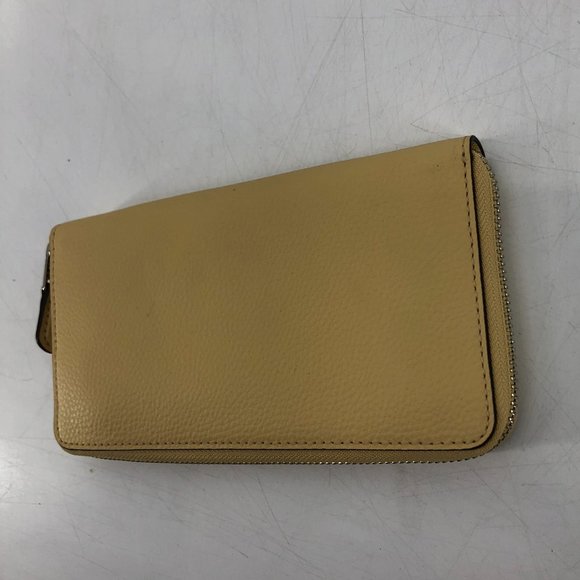 Coach Accordion zip crossgrain leather wallet Vanilla silver - Picture 15 of 16